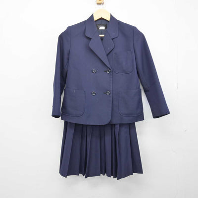 【中古】愛媛県 岡田中学校 女子制服 3点 (ブレザー・ベスト・スカート) sf047585