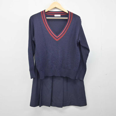 中古】愛媛県 松山中央高等学校 女子制服 4点 (ブレザー・ベスト・ニット・スカート) sf047586 | 中古制服通販パレイド