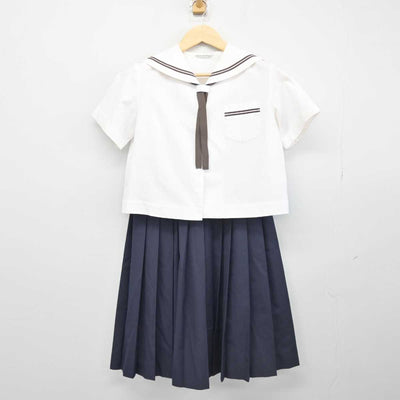 【中古】青森県 明治中学校 女子制服 4点 (セーラー服・スカート) sf047589