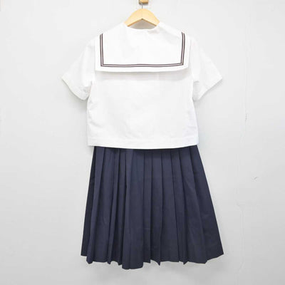 【中古】青森県 明治中学校 女子制服 4点 (セーラー服・スカート) sf047589