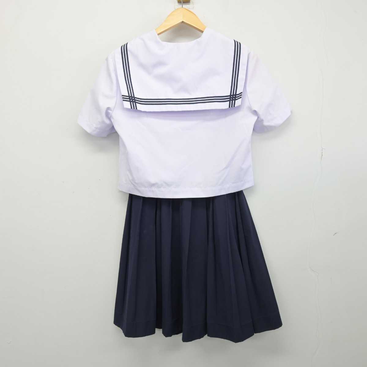 【中古】広島県 尾道北高等学校 女子制服 2点 (セーラー服・スカート) sf047599