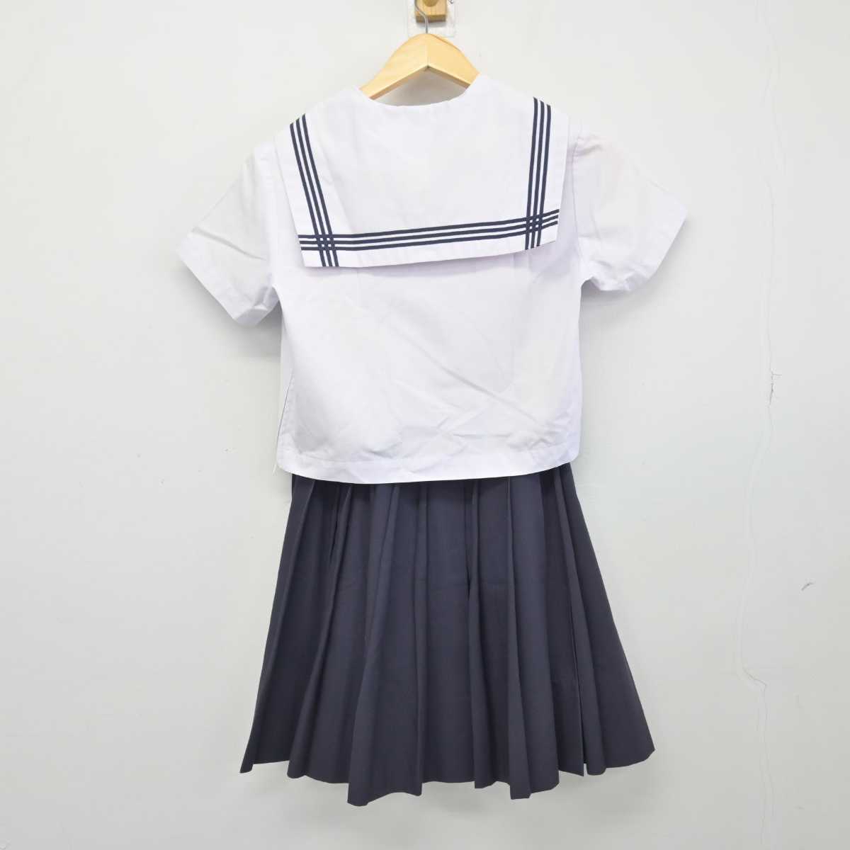 【中古】広島県 尾道北高等学校 女子制服 2点 (セーラー服・スカート) sf047600