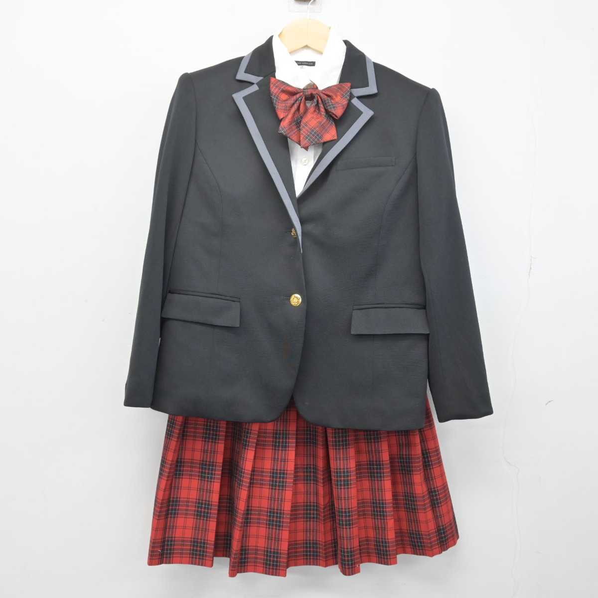 【中古】 北海道芸術高等学校 女子制服 4点 (ブレザー・シャツ・スカート) sf047605