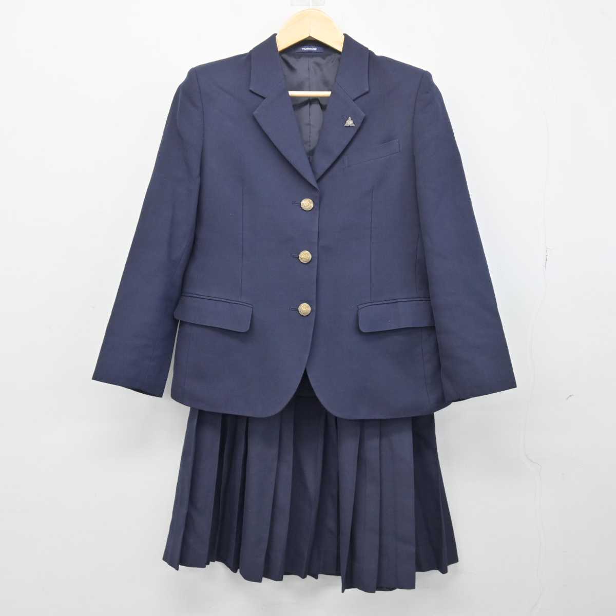 【中古】広島県 井口高等学校 女子制服 3点 (ブレザー・スカート・スカート) sf047609