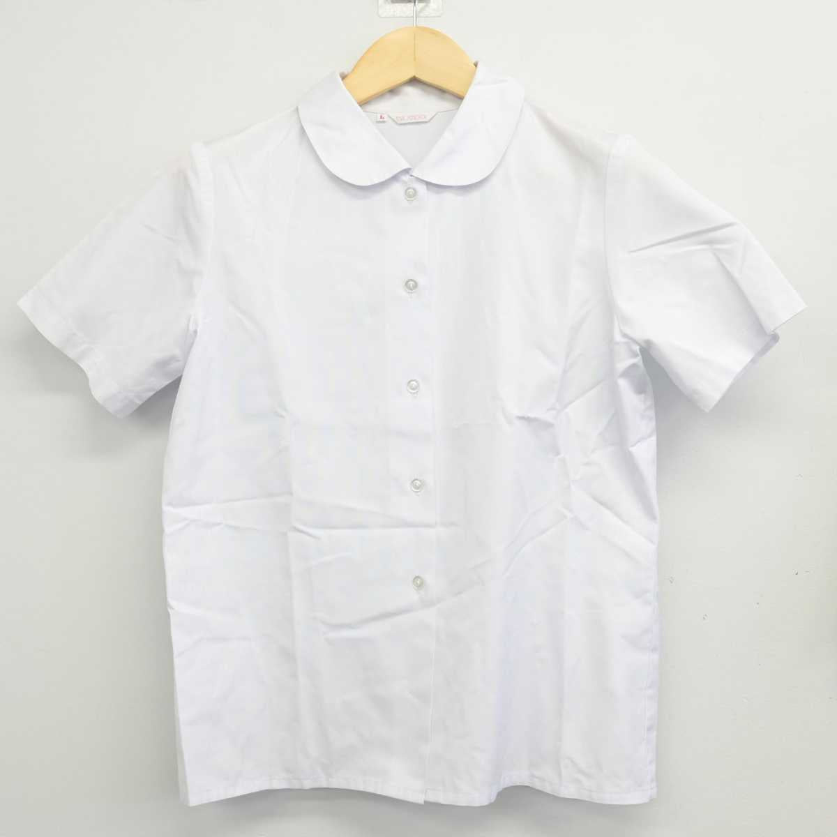 【中古】岡山県 桑田中学校 女子制服 2点 (シャツ・スカート) sf047618