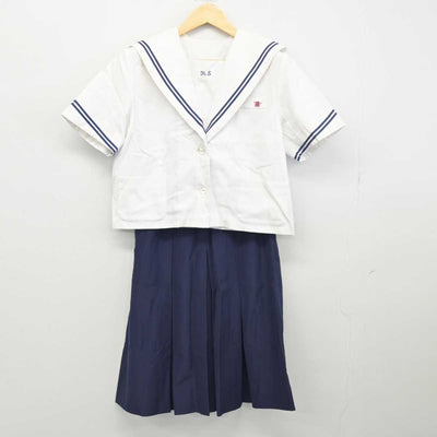 【中古】兵庫県 北摂三田高等学校 女子制服 2点 (セーラー服・スカート) sf047620