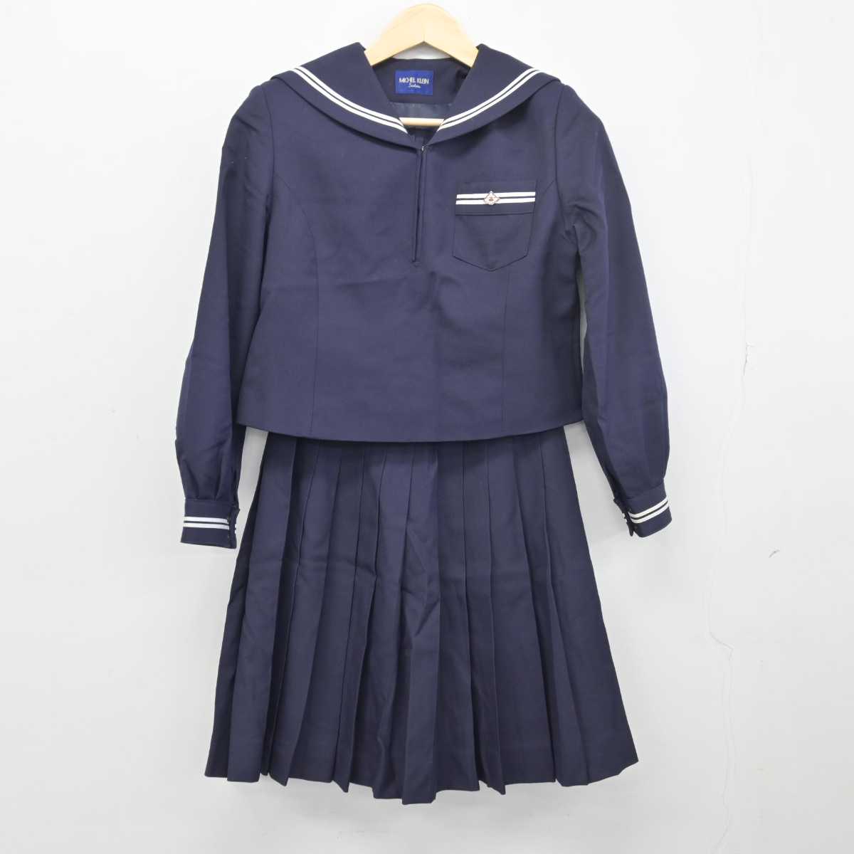 【中古】北海道 札幌東高等学校 女子制服 2点 (セーラー服・スカート) sf047622