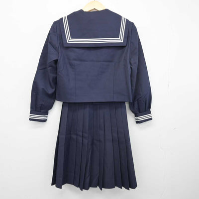 【中古】埼玉県 三芳東中学校 女子制服 4点 (セーラー服・セーラー服・スカート) sf047629