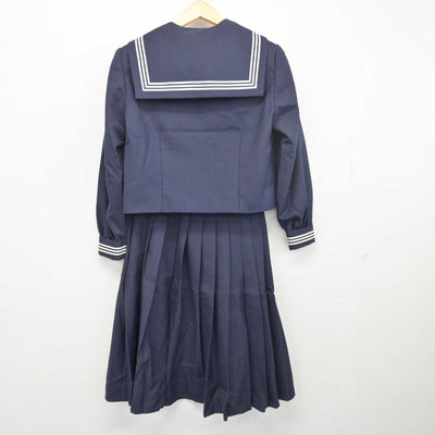 【中古】埼玉県 三芳東中学校 女子制服 4点 (セーラー服・セーラー服・スカート) sf047630