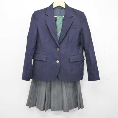 【中古】神奈川県 慶應義塾湘南藤沢中等部・高等部/式服 女子制服 3点 (ブレザー・スカート) sf047631