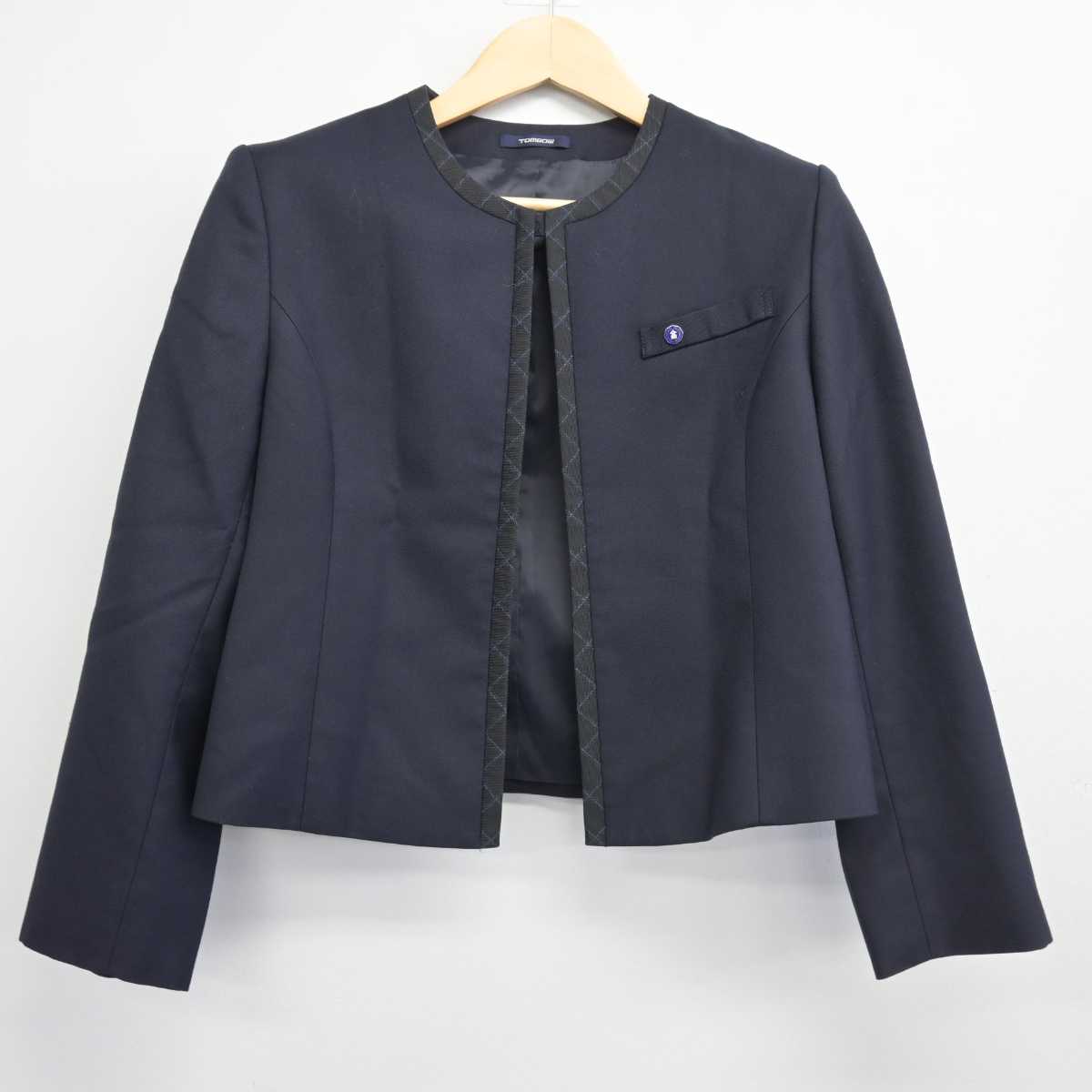 【中古】佐賀県 佐賀女子短期大学付属佐賀女子高等学校 女子制服 2点 (ブレザー・ニット) sf047634