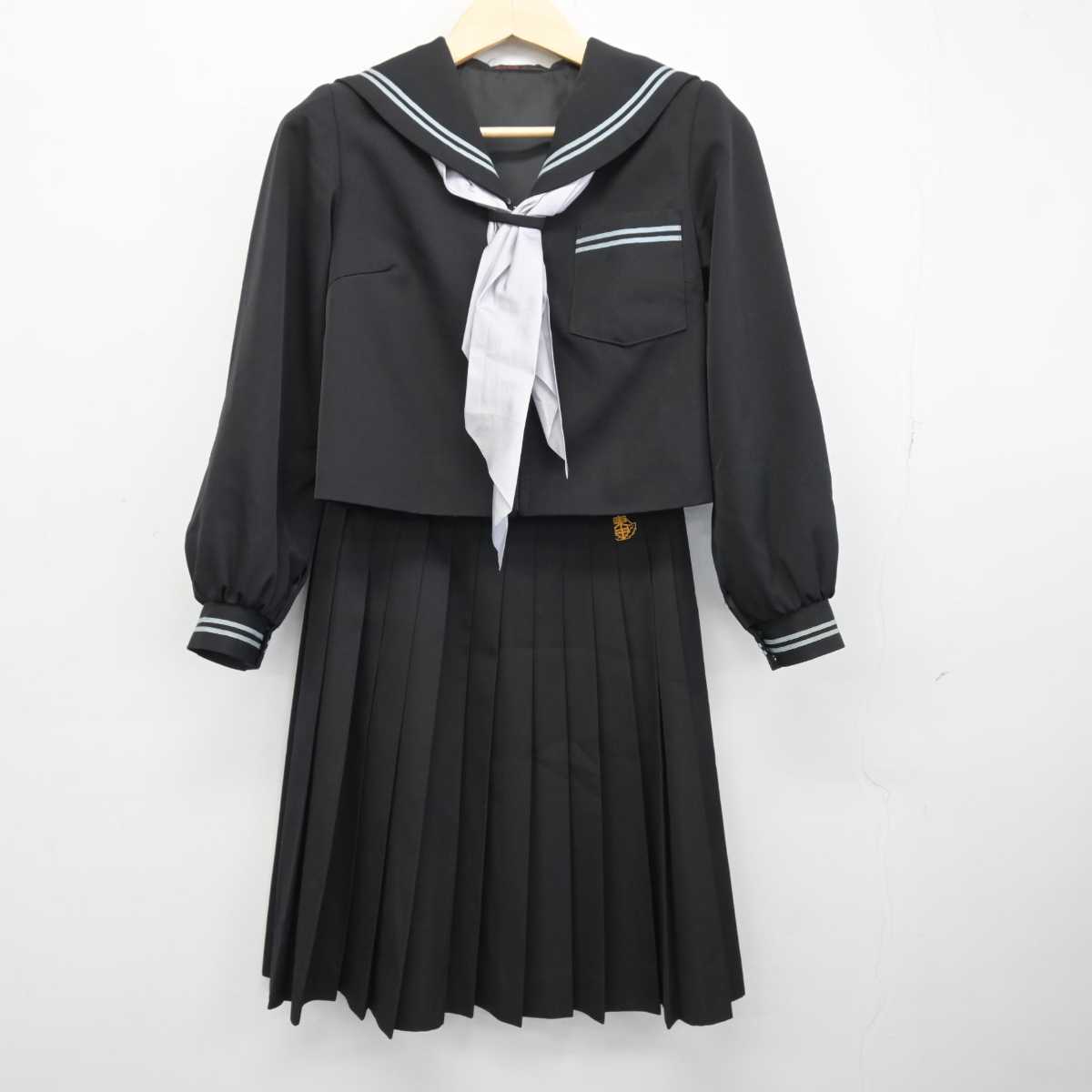 【中古】三重県 久居東中学校/旧制服 女子制服 4点 (セーラー服・スカート・スカート) sf047640