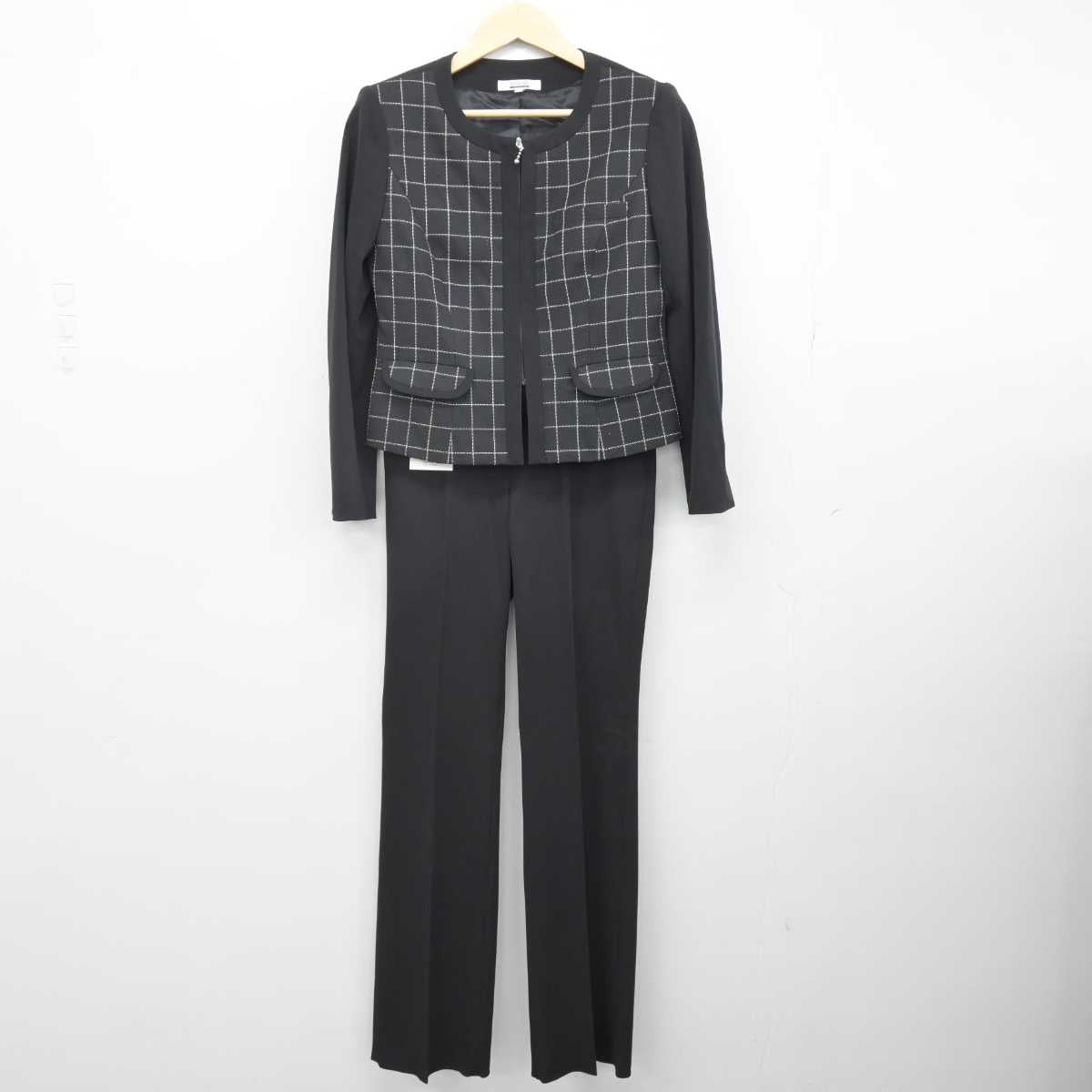 【中古】 事務服 女子制服 2点 (ジャケット・ズボン) sf047645