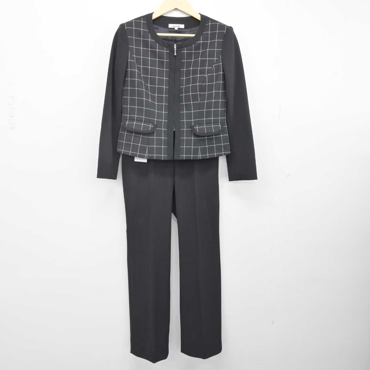 【中古】 事務服 女子制服 2点 (ジャケット・ズボン) sf047647