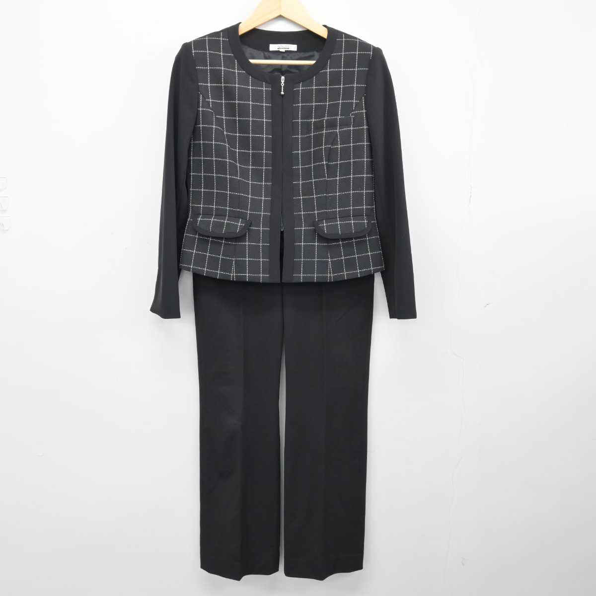 【中古】 事務服 女子制服 2点 (ジャケット・ズボン) sf047651