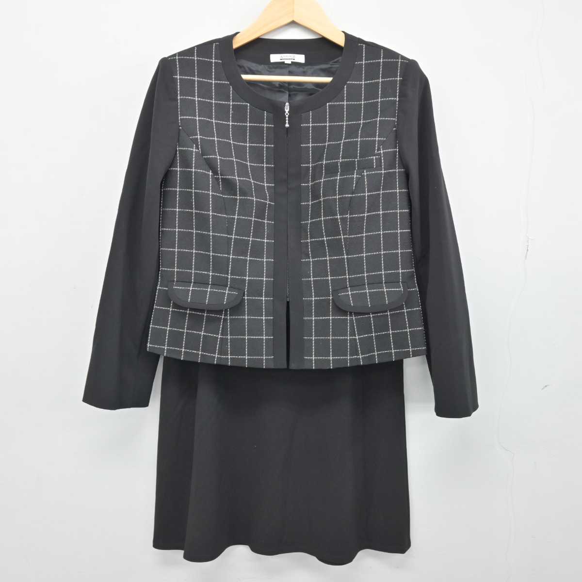 【中古】 事務服 女子制服 2点 (ジャケット・スカート) sf047653