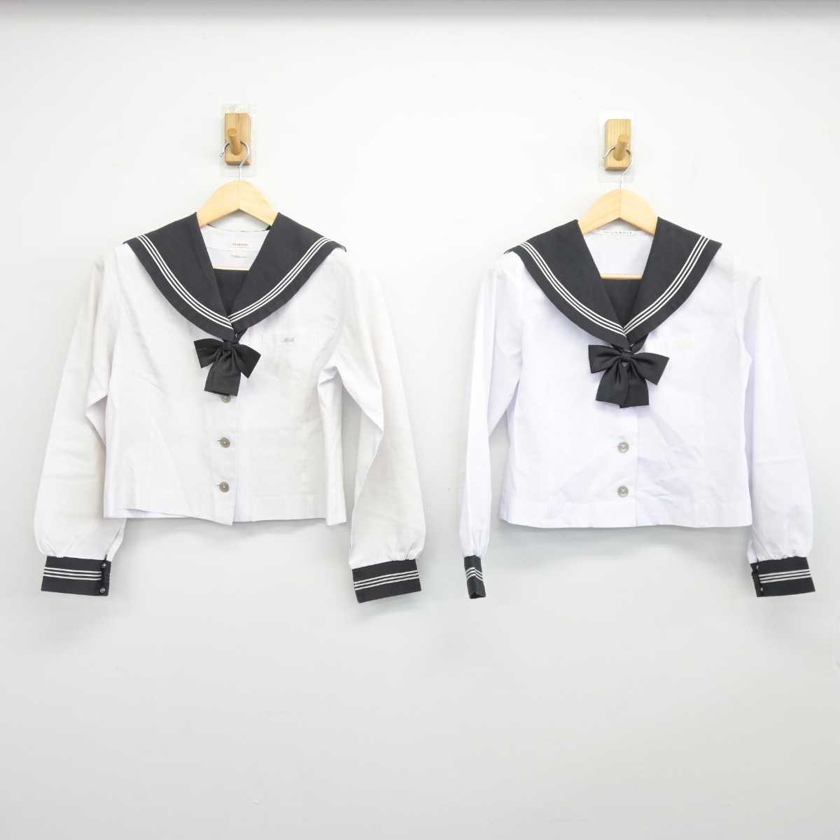 【中古】静岡県 三島北高等学校 女子制服 6点 (セーラー服・セーラー服) sf047672