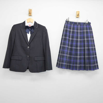 【中古】埼玉県 大宮国際中等教育学校 女子制服 4点 (ブレザー・シャツ・スカート) sf047675