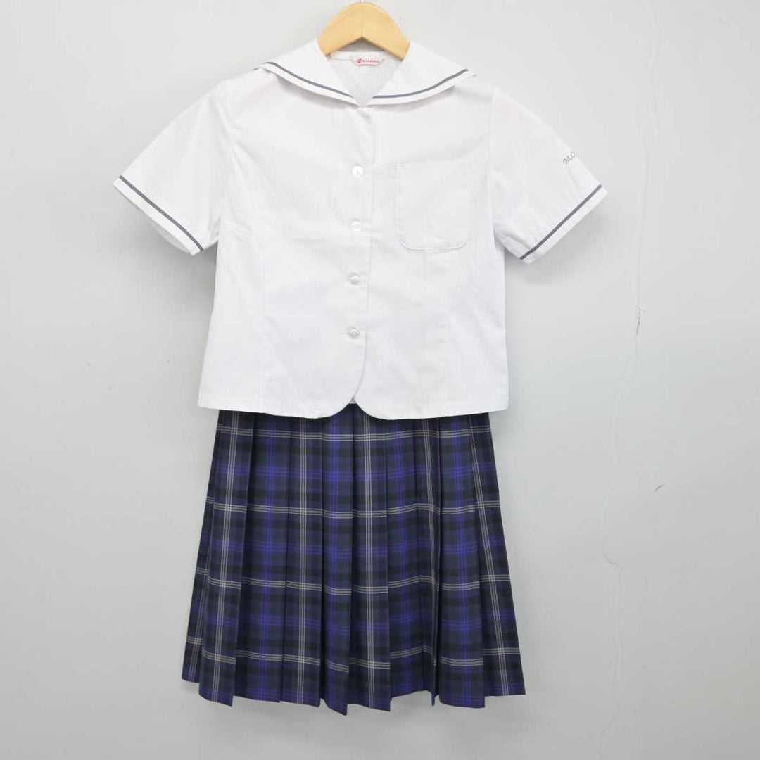 【中古】埼玉県 大宮国際中等教育学校 女子制服 3点 (セーラー服・スカート) sf047679