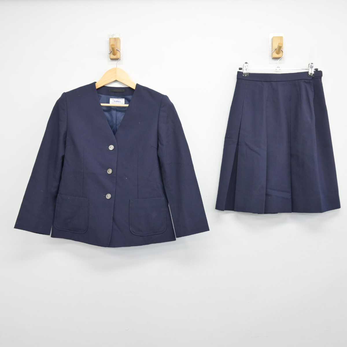 【中古】神奈川県 寺尾中学校 女子制服 3点 (ブレザー・スカート・スカート) sf047695