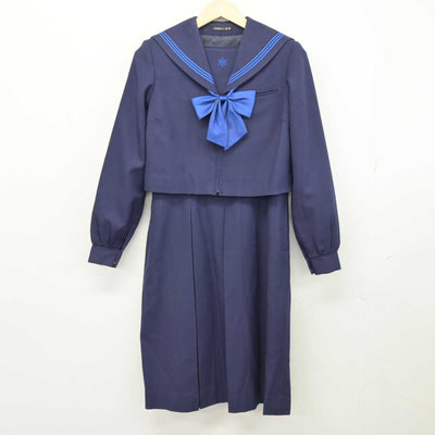 【中古】福岡県 香住丘高等学校 女子制服 3点 (セーラー服・ジャンパースカート) sf047700