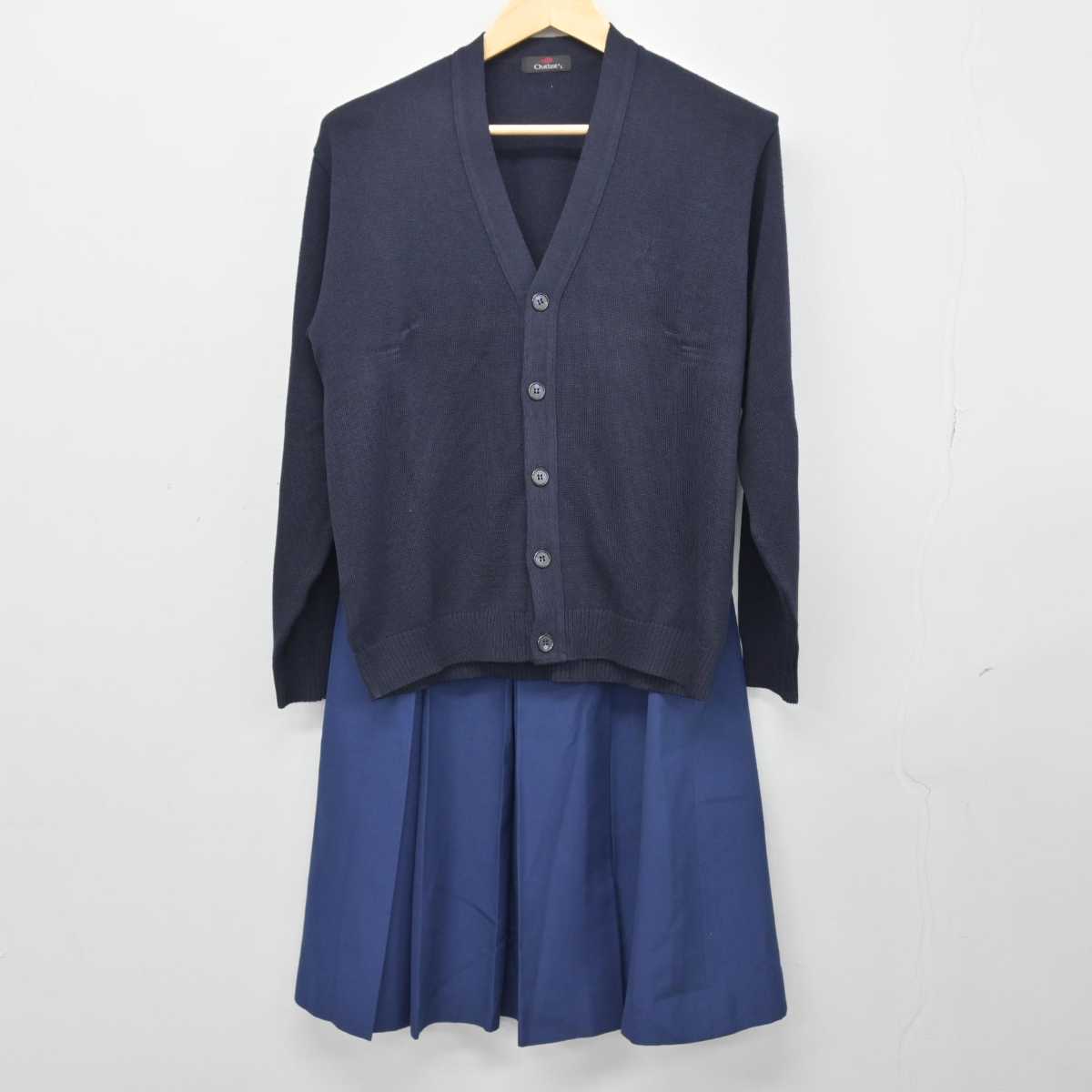 【中古】福岡県 香住丘高等学校 女子制服 3点 (ニット・スカート・スカート) sf047702