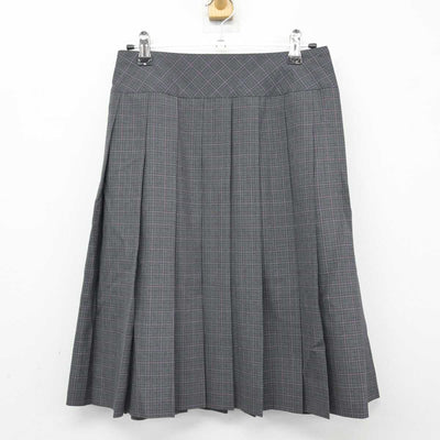 【中古】大阪府 高槻北高等学校 女子制服 4点 (ニットベスト・シャツ・スカート) sf047719