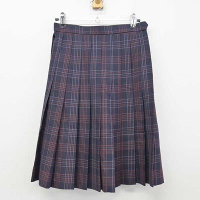 【中古】北海道 旭川西高等学校 女子制服 4点 (ブレザー・ニットベスト・スカート) sf047725