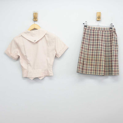 【中古】福島県 郡山高等学校 女子制服 3点 (ニットベスト・シャツ・スカート) sf047728