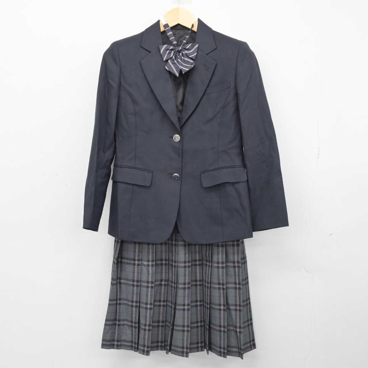 【中古】東京都 町田市立小山田中学校 女子制服 5点 (ブレザー・スカート) sf047729