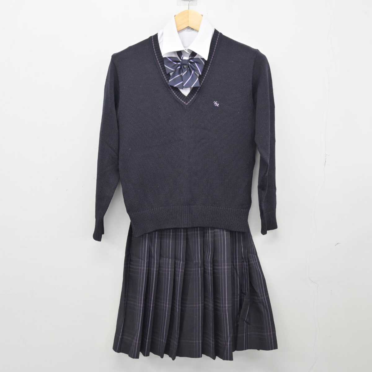 中古】埼玉県 吉川美南高等学校 女子制服 6点 (ブレザー・ニット・シャツ・スカート) sf047730 | 中古制服通販パレイド