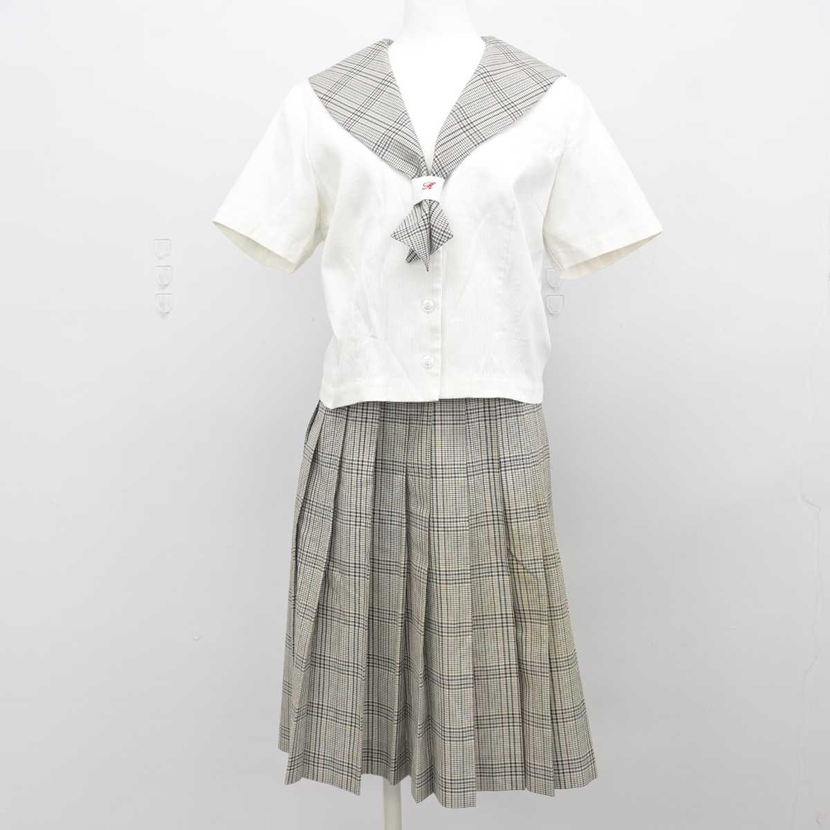 【中古】富山県 富山北部高等学校 女子制服 2点 (セーラー服・スカート) sf047736