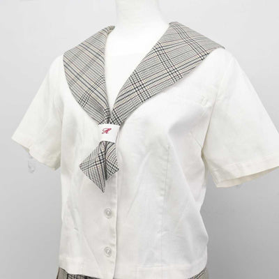 【中古】富山県 富山北部高等学校 女子制服 2点 (セーラー服・スカート) sf047736