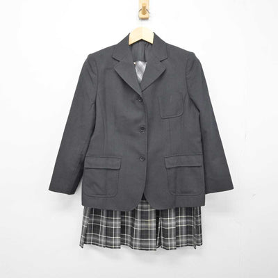 【中古】兵庫県 神戸龍谷高等学校 女子制服 3点 (ブレザー・スカート) sf047766