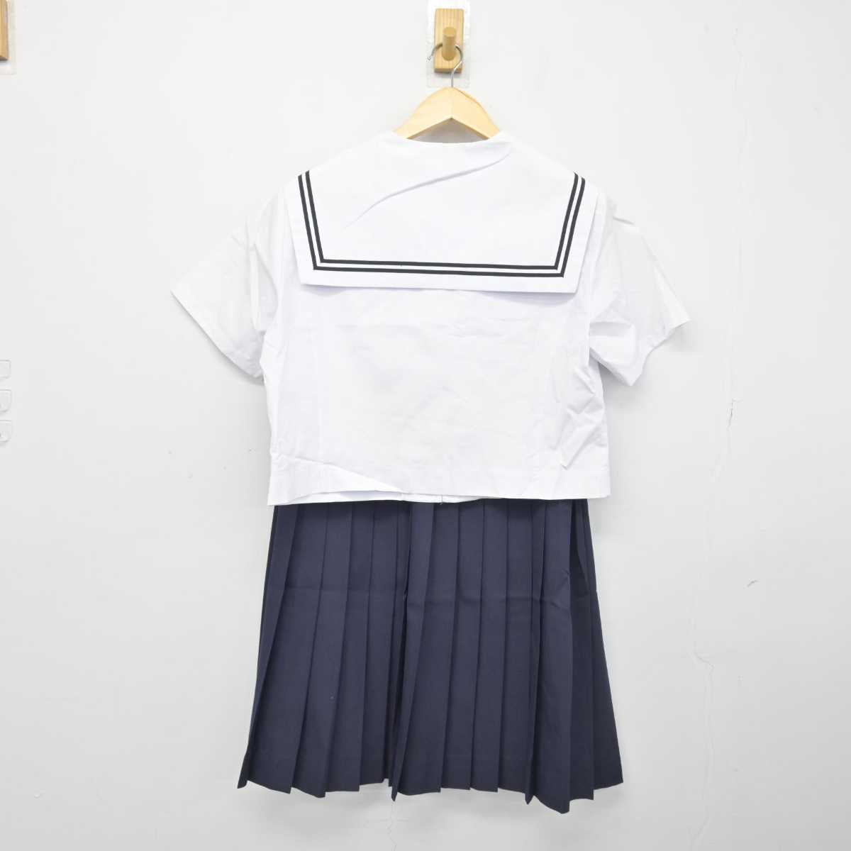 【中古】愛知県 愛西市立立田中学校 女子制服 4点 (セーラー服・スカート) sf047767