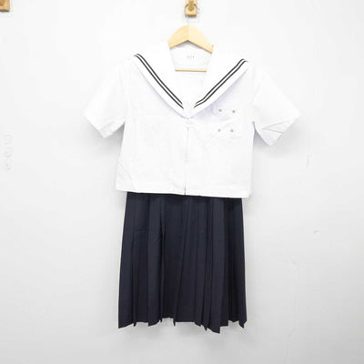 【中古】愛知県 愛西市立立田中学校 女子制服 2点 (セーラー服・スカート) sf047768