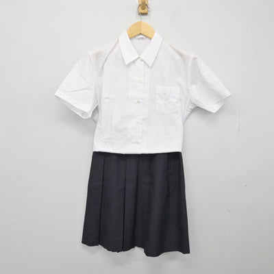 【中古】埼玉県 大宮商業高等学校 女子制服 2点 (シャツ・スカート) sf047771