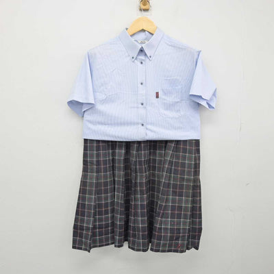 【中古】京都府 立命館高等学校 女子制服 2点 (シャツ・スカート) sf047789