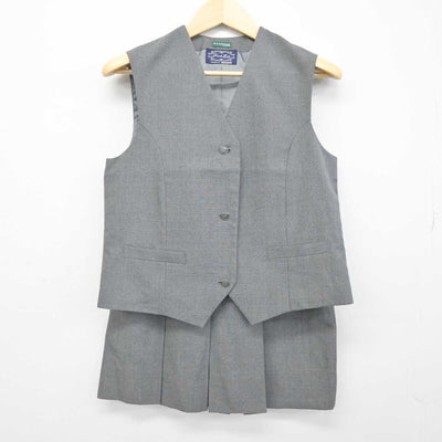 【中古】神奈川県 上の宮中学校 女子制服 2点 (ベスト・スカート) sf047798