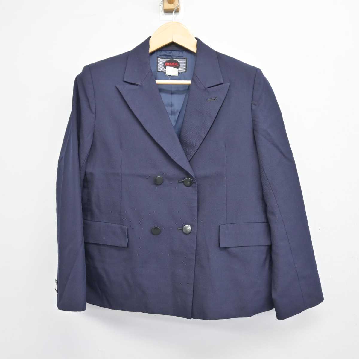 【中古】神奈川県 横浜平沼高等学校 女子制服 2点 (ブレザー・ジャンパースカート) sf047799