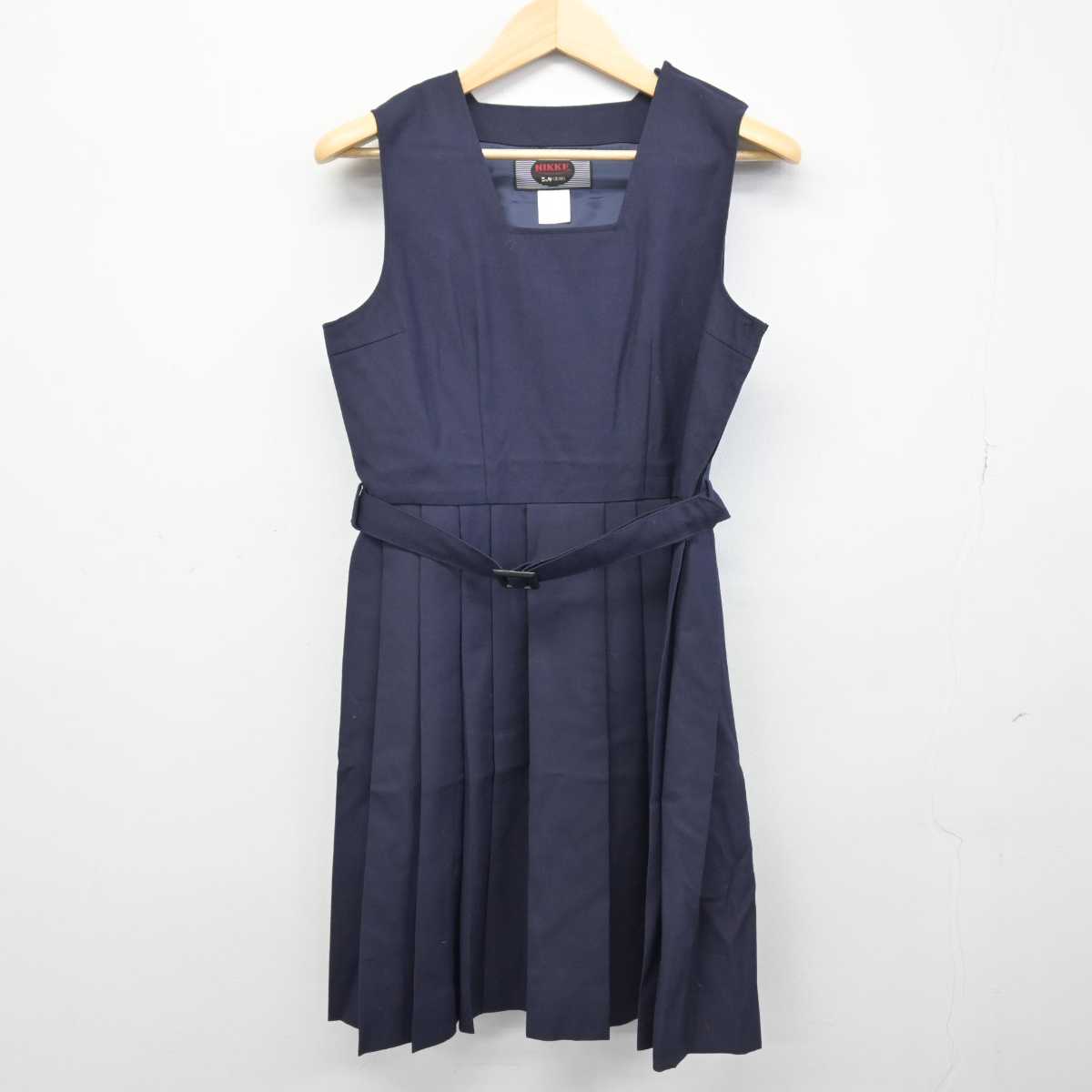 【中古】神奈川県 横浜平沼高等学校 女子制服 2点 (ブレザー・ジャンパースカート) sf047799