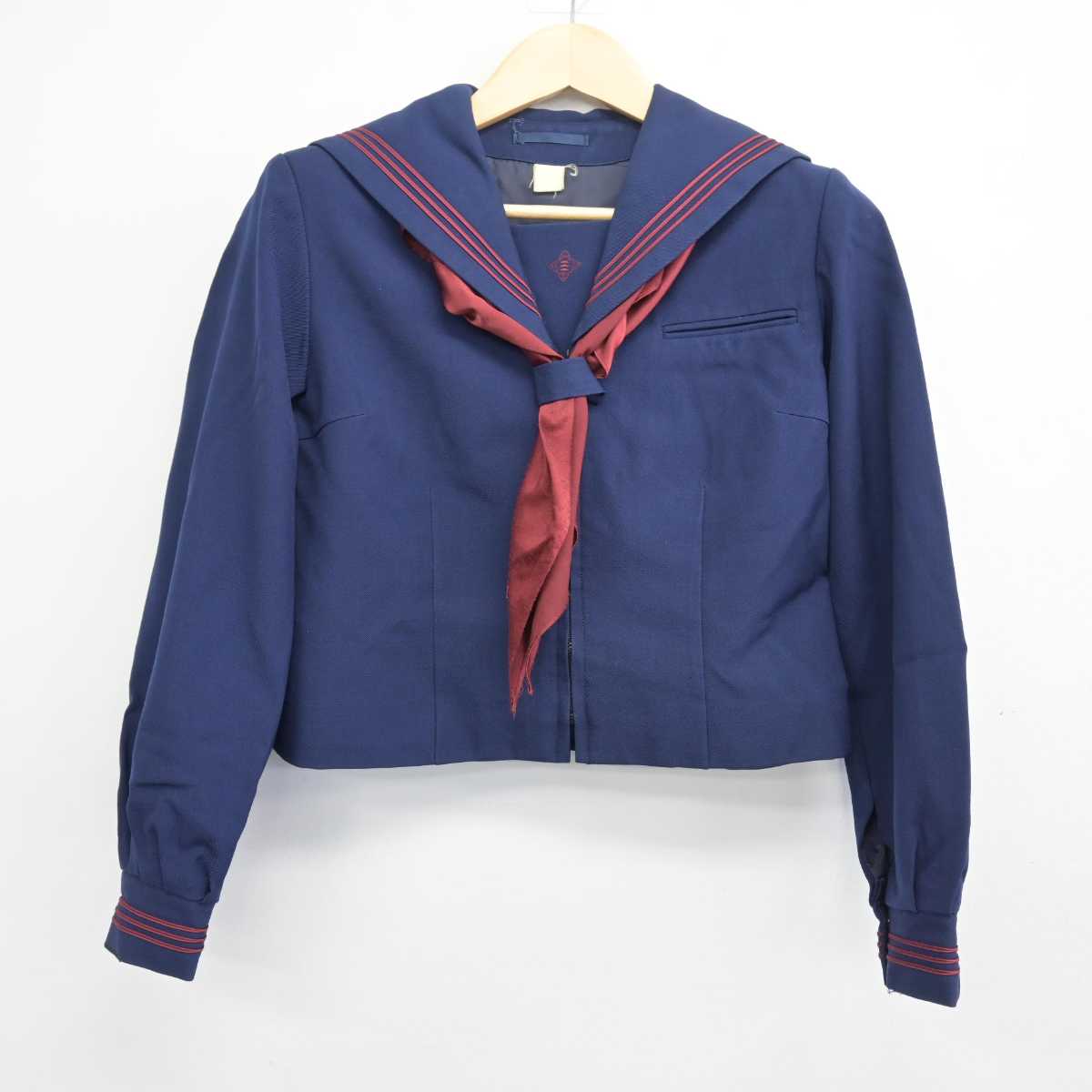 【中古】東京都 日本大学豊山女子中学校/旧制服 女子制服 3点 (セーラー服・スカート) sf047837