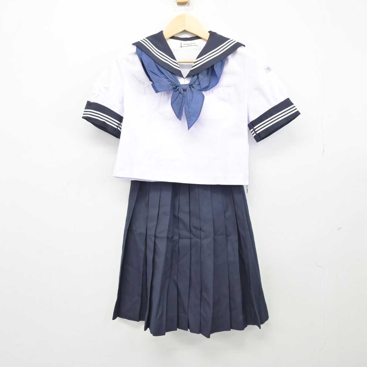 【中古】栃木県 栃木女子高等学校 女子制服 3点 (セーラー服・スカート) sf047841