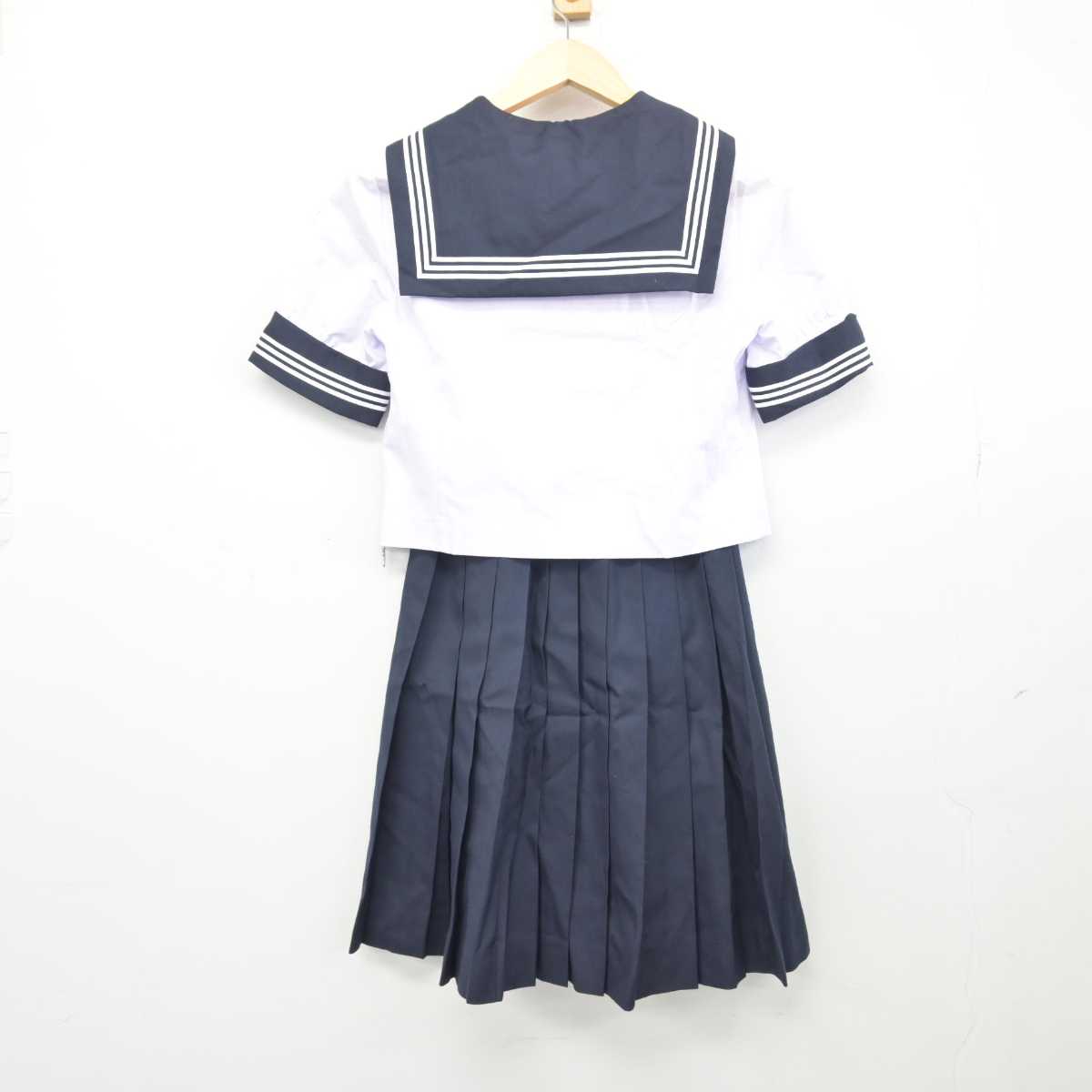 【中古】栃木県 栃木女子高等学校 女子制服 3点 (セーラー服・スカート) sf047841