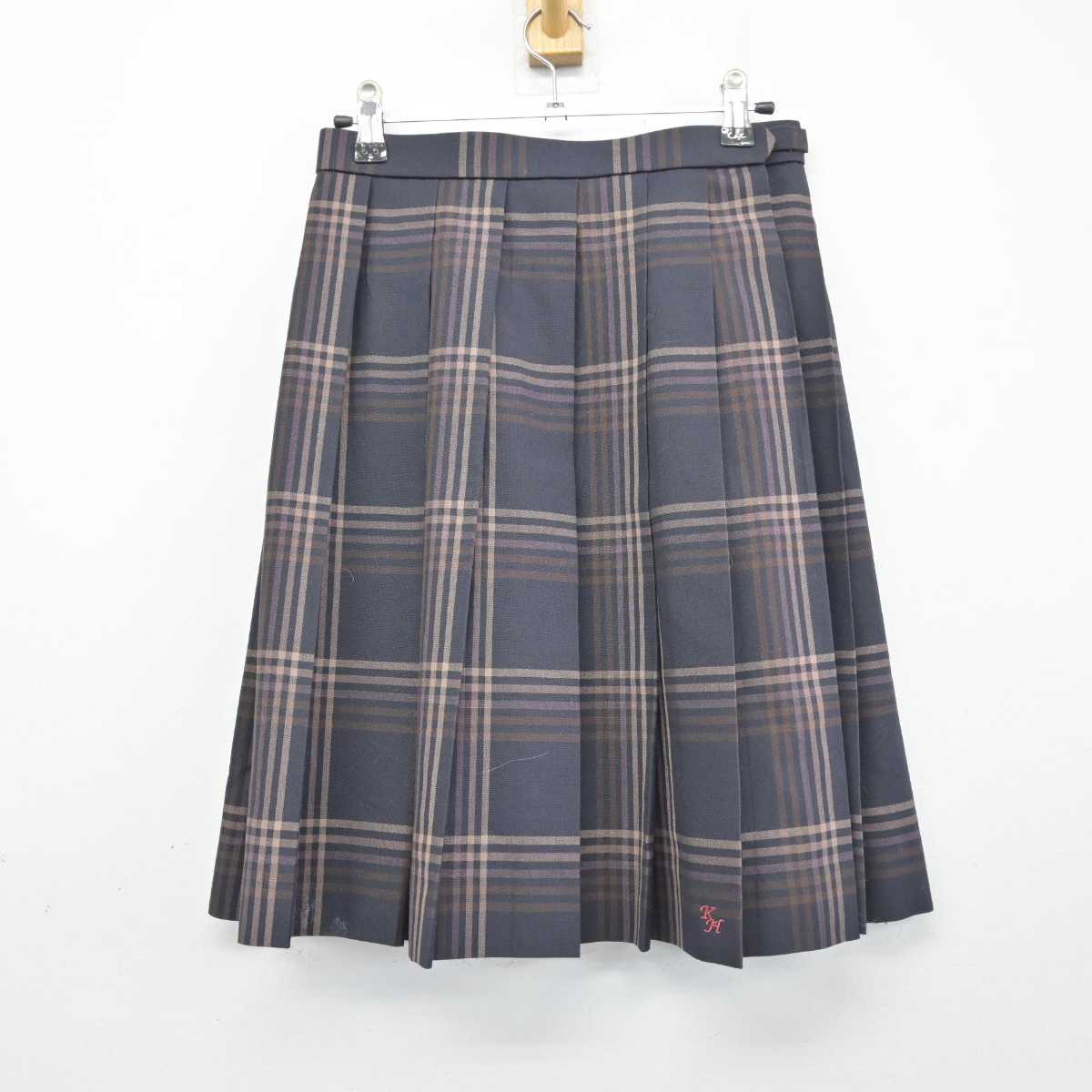 【中古】千葉県 柏の葉高等学校 女子制服 2点 (ニット・スカート) sf047844