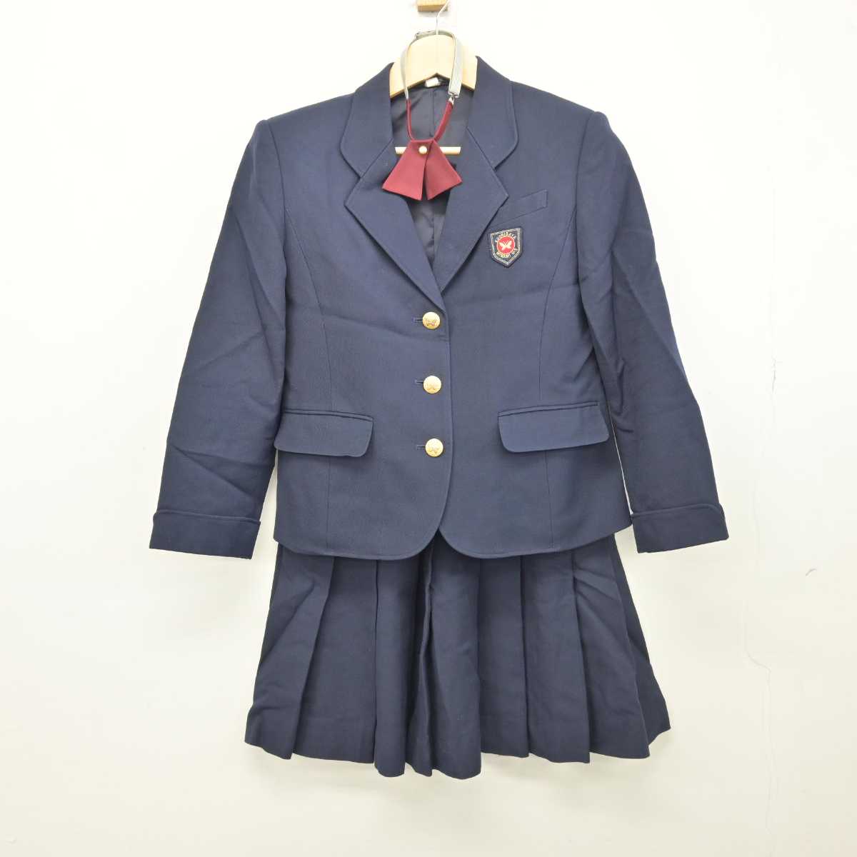 【中古】埼玉県 越谷南高等学校 女子制服 4点 (ブレザー・ベスト・スカート) sf047860