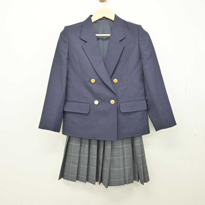 【中古】神奈川県 岡村中学校 女子制服 4点 (ブレザー・スカート) sf047862