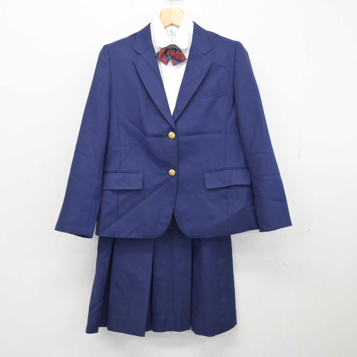 【中古】埼玉県 和光国際高等学校 女子制服 4点 (ブレザー・シャツ・スカート) sf047874