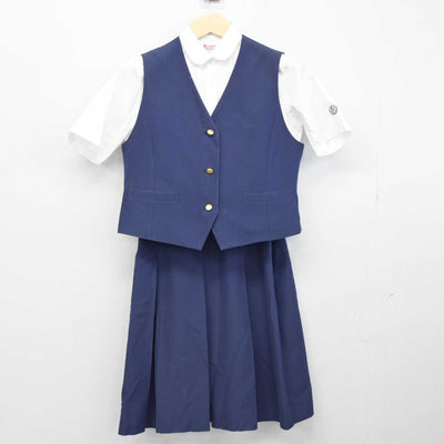 【中古】埼玉県 和光国際高等学校 女子制服 3点 (シャツ・ベスト・スカート) sf047875