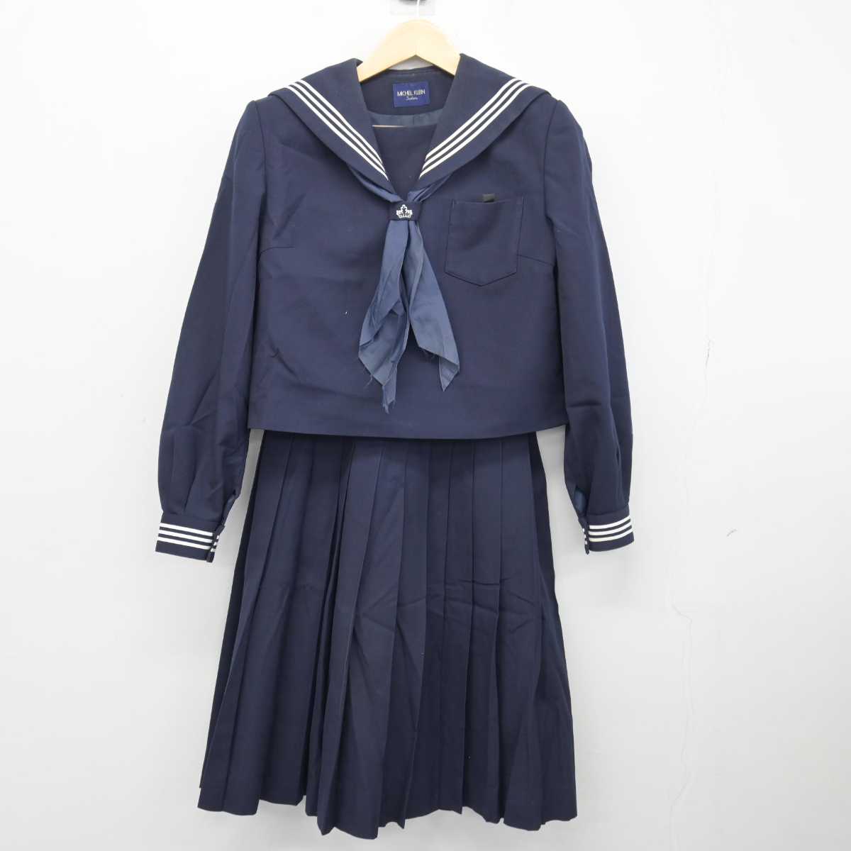 【中古】鳥取県 境高等学校 女子制服 4点 (セーラー服・スカート) sf047882